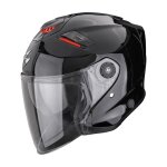 Casque jet scorpion exo exo - gt jet - solid noir m�tal