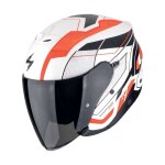 Casque jet scorpion exo exo - z1 - vue blanc / rouge / noir