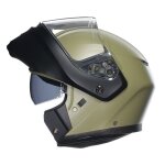 Casque modulable agv streetmodular - matt green / black