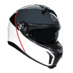 Casque modulable agv tourmodular - balance white grey red