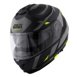 Casque modulable givi x. 21 evo f number matt black / titanium / yellow