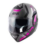 Casque modulable givi x30 graphic black fushia