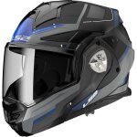 Casque modulable ls2 ff901 advant x - spectrum black titanium blue