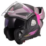 Casque modulable ls2 ff901 advant x - ultra gris / violet / noir