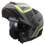 Casque modulable ls2 ff908 strobe ii - monza matt black h - v yellow