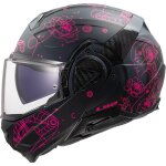 Casque modulable ls2 ff910 advant ii - sophia noir rose mat