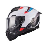 Casque modulable mt helmets atom 2 sv - highlands noir / blanc / rouge