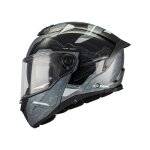 Casque modulable mt helmets atom 2 sv - highlands noir / gris