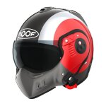Casque modulable roof boxer alpha focus rouge alu