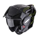 Casque modulable scorpion exo exo - tech evo - conquer noir / jaune fluo