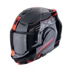 Casque modulable scorpion exo exo - tech evo - traveller noir / rouge
