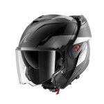 Casque modulable shark oxo mekarium anthracite chrome black