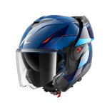 Casque modulable shark oxo mekarium blue chrome orange