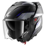 Casque modulable shark oxo mekarium noir / gris / bleu