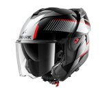 Casque modulable shark oxo sikter black chrome silver