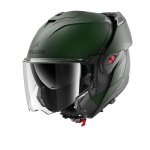 Casque modulable shark oxo uni dark green matt