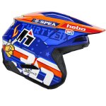 Casque trial hebo t - bou 36 2025 bleu / orange
