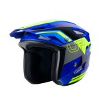 Casque trial kenny trial up graphic 2025 blue neon yellow