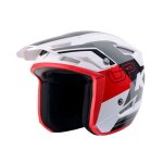 Casque trial kenny trial up graphic 2025 white red