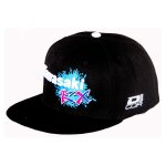 Casquette d'cor kawasaki retro noir / bleu