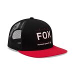 Casquette fox image print snapback trucker black / red