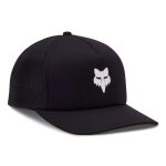 Casquette fox woman boundary trucker black / white