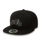 Casquette motoblouz plate black