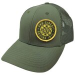 Casquette pro circuit checked global olive