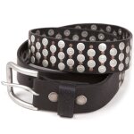 Ceinture helstons pin cuir noir