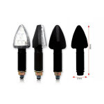 Clignotant bihr tri led long noir