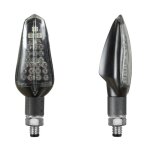 Clignotant chaft fresh � led avec feux de stop (la paire) noir / fum�