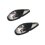 Clignotant replay deco goutte eau fender transparent - carbone ampoule orange l 62mm - h 23mm 18mm paire ...