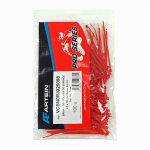 Colliers de serrage artein nylon type rilsan 2, 5x100 mm rouge