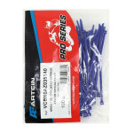 Colliers de serrage artein nylon type rilsan 3, 5x140 mm bleu