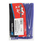 Colliers de serrage artein nylon type rilsan 4, 5x200 mm bleu