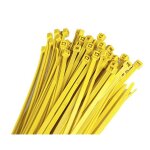 Colliers de serrage r - tech nylon 4, 8x280mm - 100pcs jaune