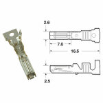 Connectique bihr cosse femelle g�n�rique �0, 85mm� / 1, 25mm�