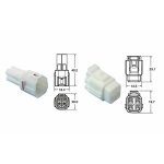 Connectique bihr jeu de 4 voies s�rie 090 smto type origine �0, 58mm� / 1, 25mm� - 5 jeux complets