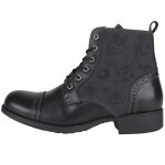 Demi - bottes helstons mehari cuir textile noir / gris