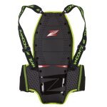 Dorsale � bretelles zandona spine evc x6 - high visibility black yellow fluo