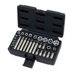 Douille ks tools coffret de douilles et douilles tournevis torx�, 1 / 4'' - 3 / 8'' - 1 / 2'', 30 pi�ces ...