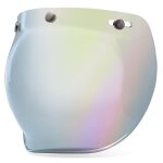 Ecran casque bell bubble - custom 500 iridium argent