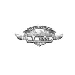 Embl�me highway hawk adhesif v - twin large chrome