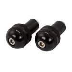 Embouts de guidon bike it rond 13 mm noir
