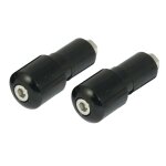 Embouts de guidon bike it slim 13 mm noir