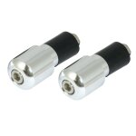 Embouts de guidon bike it slim 22 mm chrome