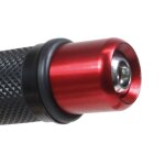 Embouts de guidon chaft alcor universel rouge