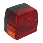 Feux arri�re p2r feu arriere cyclo adaptable peugeot 103 spx, rcx - mbk 51s rouge - p2r -