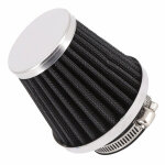 Filtre � air p2r filtre a air type kn chrome fixation droite diam 42 mm - p2r -
