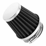 Filtre � air p2r filtre a air type kn chrome fixation droite diam 52 mm - p2r -